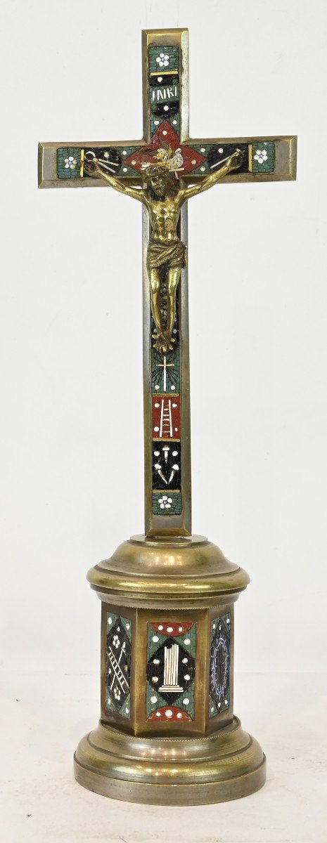 Inkwell And Crucifix Cardinal Mermillod - 19th Century-photo-1